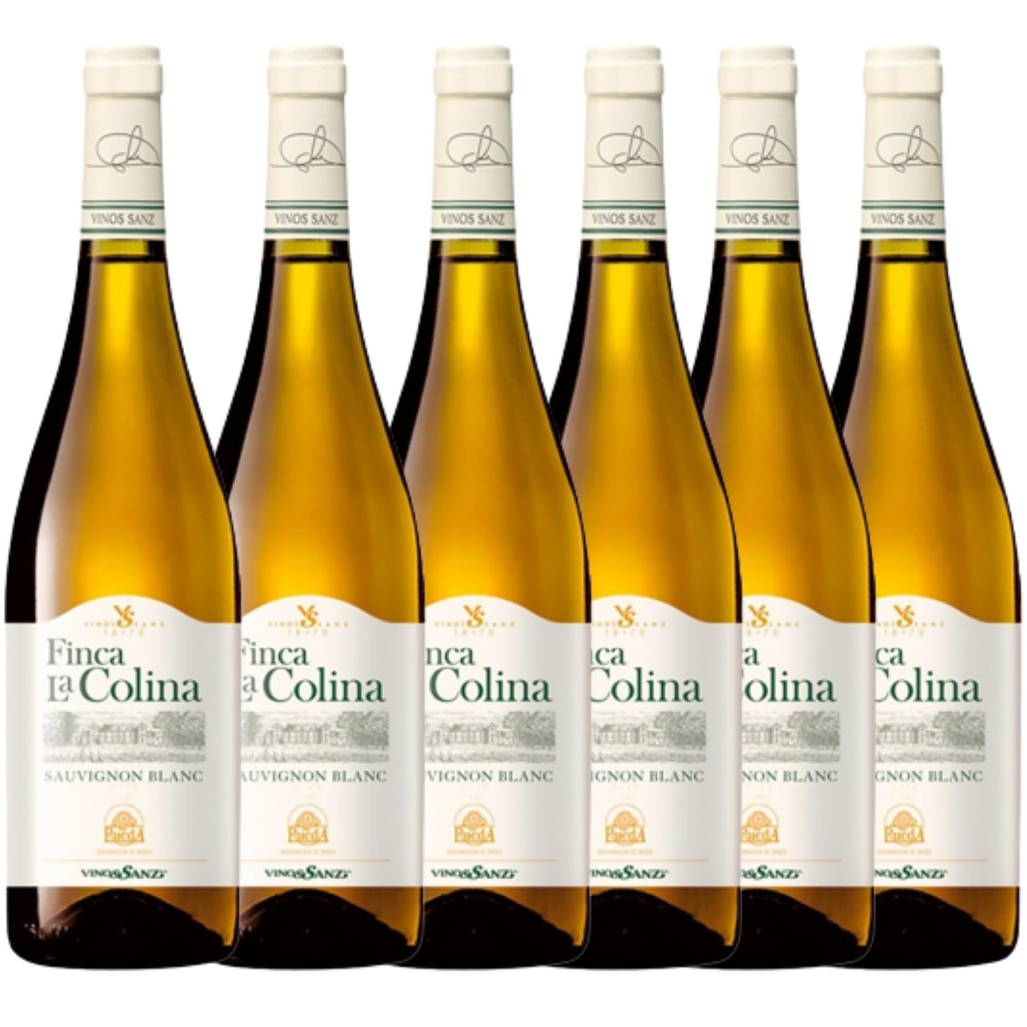 Finca La Colina Sauvignon Blanc 2022 - VIno Blanco - Una Experiencia Única en Cada Botella: ¡No te lo Pierdas! - Ideal Combinar con Pescados y Arroces - Sabor Suave y Aromático - Pack 6 Botellas 750ml