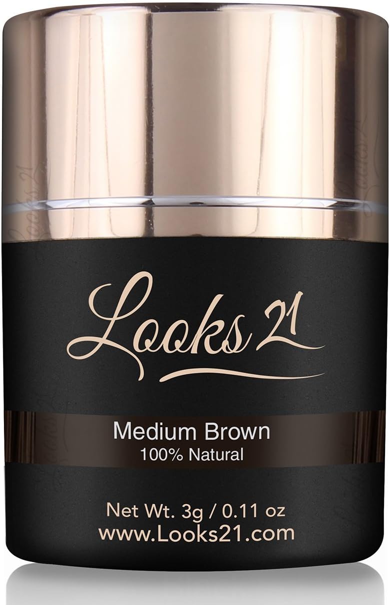 Looks21 Hair Loss Concealer - Medium Brown - 3gm / 0.11 oz