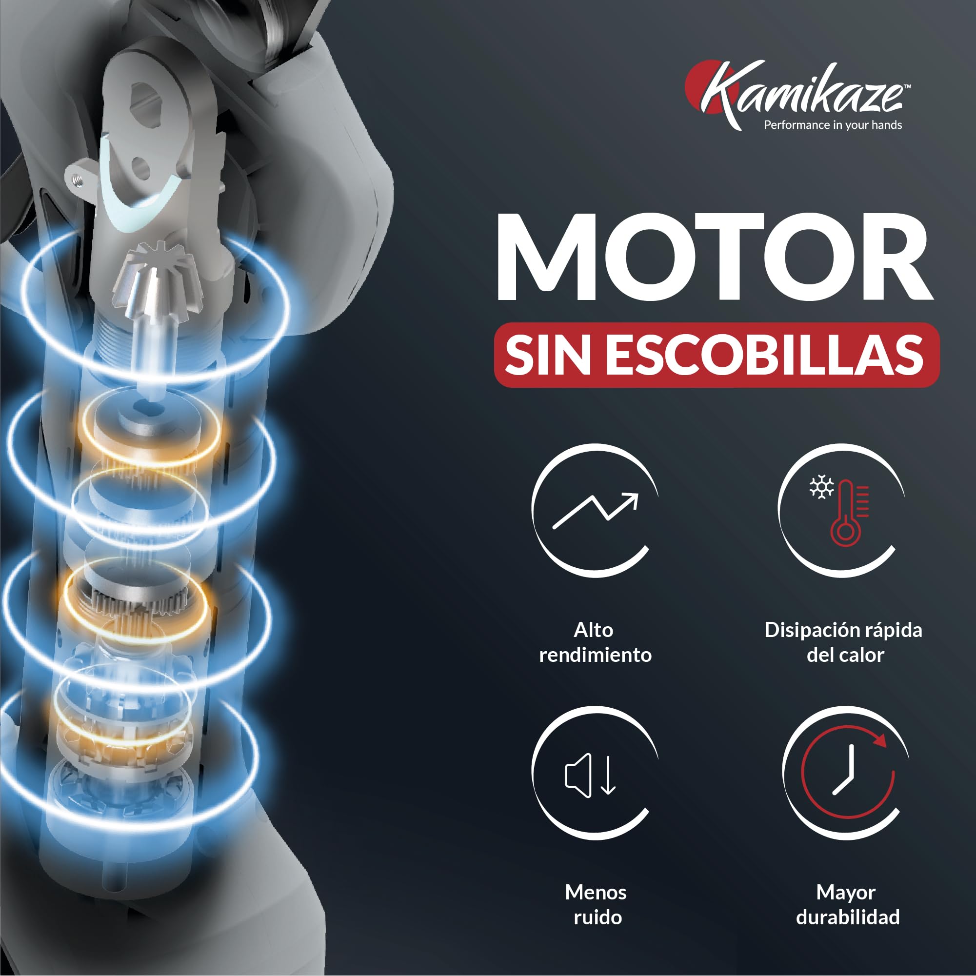 KAMIKAZE Tijera de Poda Eléctrica KV390 con 2 Baterías de Litio, Corte Regulable 5-40mm, 7h de Autonomía, Pantalla Inteligente, Hoja SK5, Tijeras Profesionales para Viña y Frutal