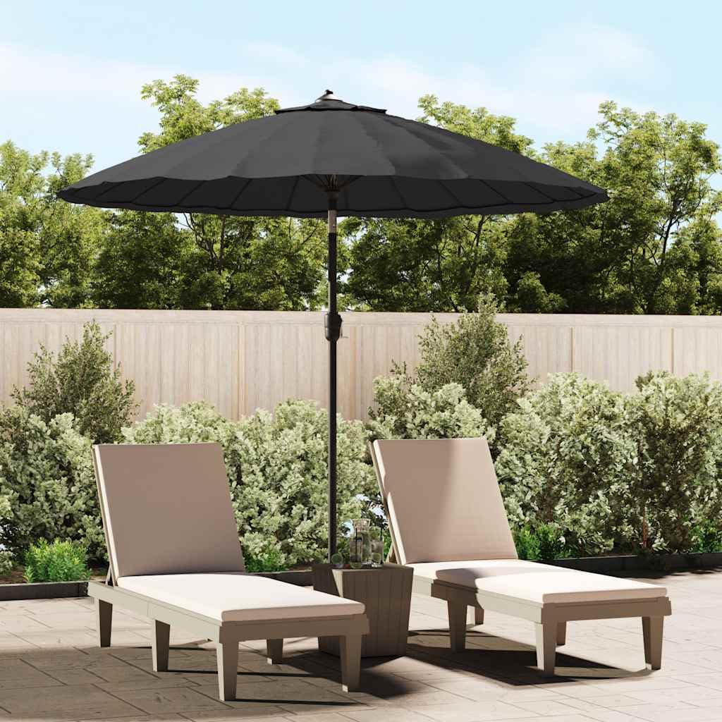 SYDE Parasol ogrodowy taupe 270 cm z korbą
