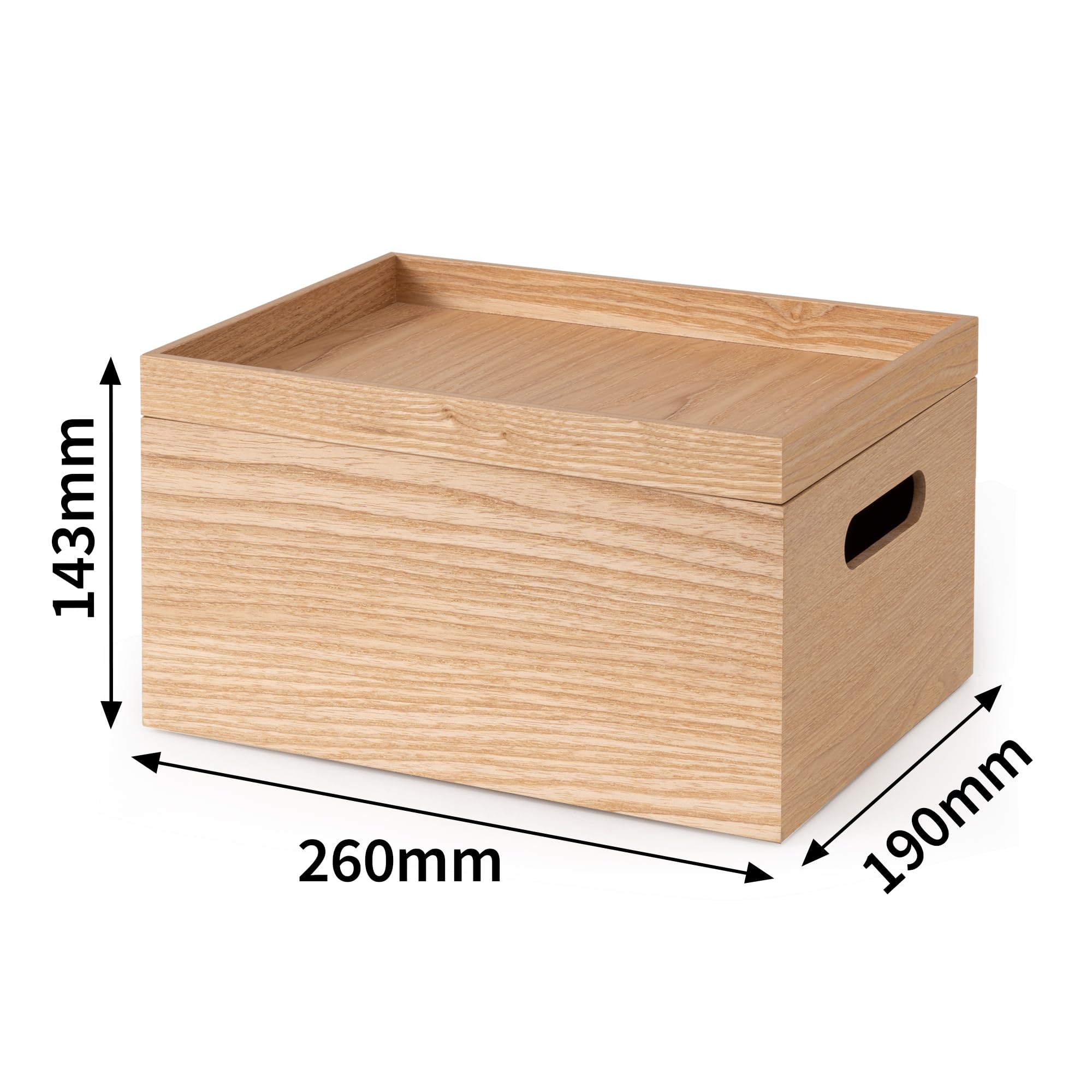Amazon｜Marsmiles 木製収納ボックス 丈夫な収納ケース ハンドル付き