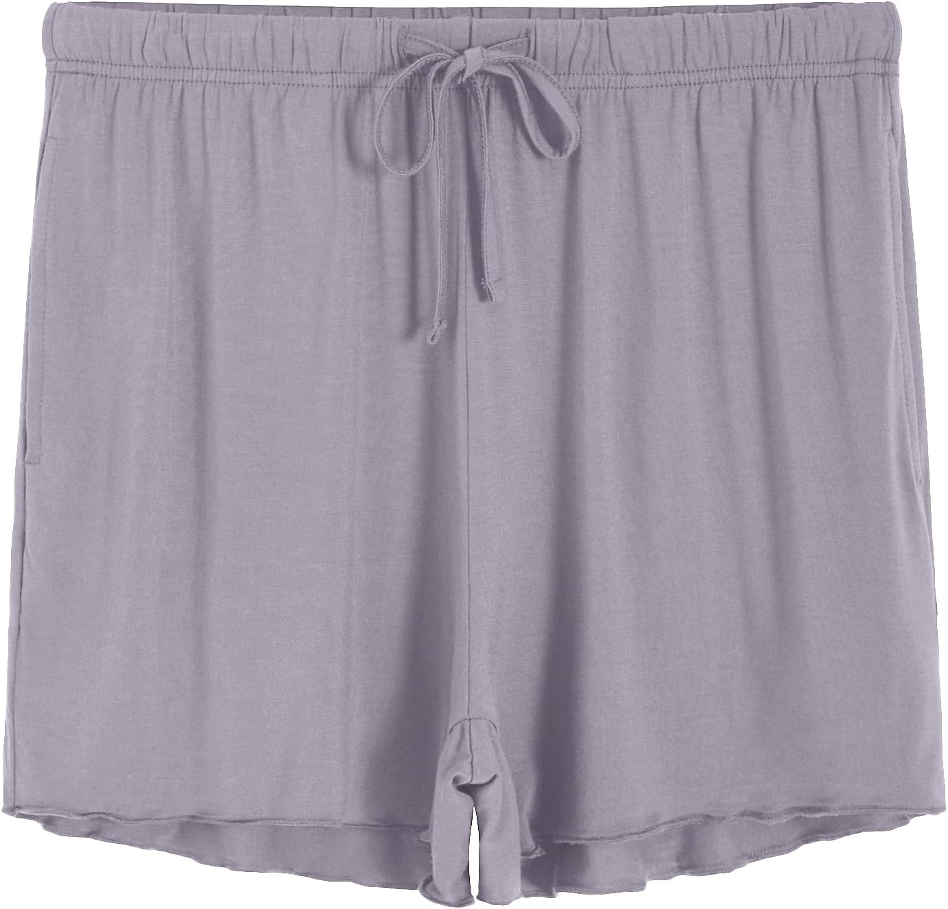 Latuza Women's Viscose Pajama Bottoms Sleep Shorts with Pockets