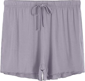 Latuza Womens Viscose Pajama Bottoms Sleep Shorts with Pockets