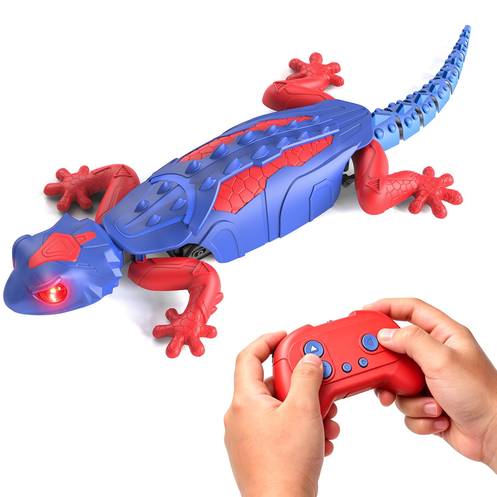 HengLiSam Climbing Gecko, with LED Eyes, Climbing Walls, 360° Rotating