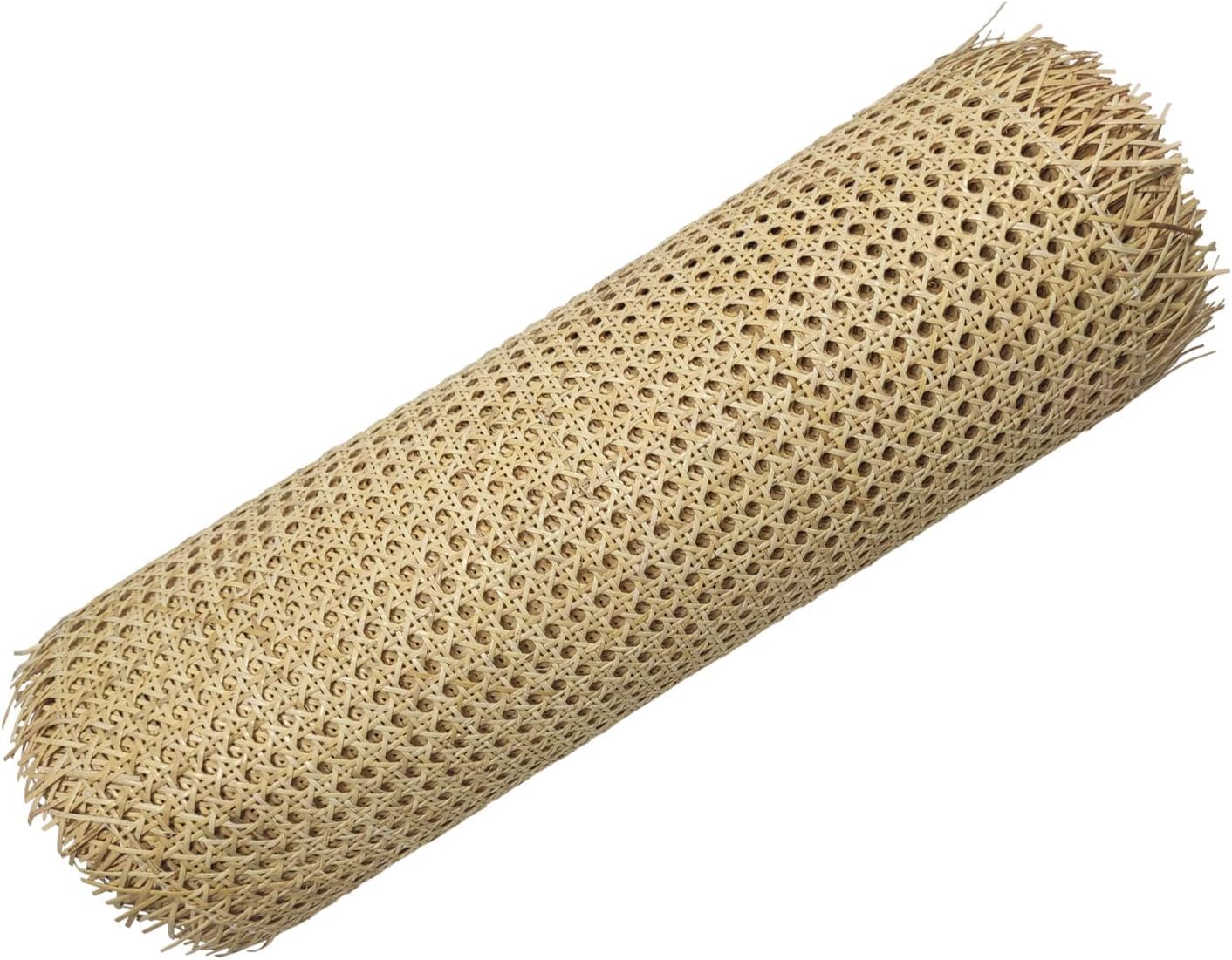 Feyart Unbleached Natural Rattan 50cm x 500cm Cane Webbing, Upholstery Rattan Sheet for Chairs, DIY, Furniture Décor
