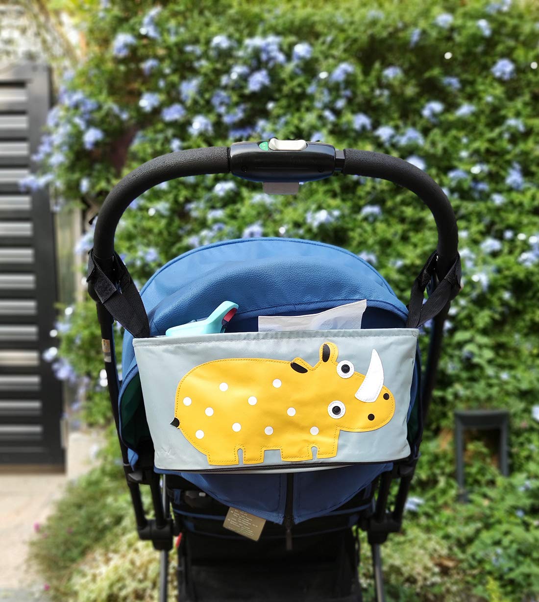 Borsa Portaoggetti Passeggino Universale,Organizzatore Passeggino Valco Con Porta Biberon Portabicchieri per Carrozzina, Resistente all' acqua（Fox)