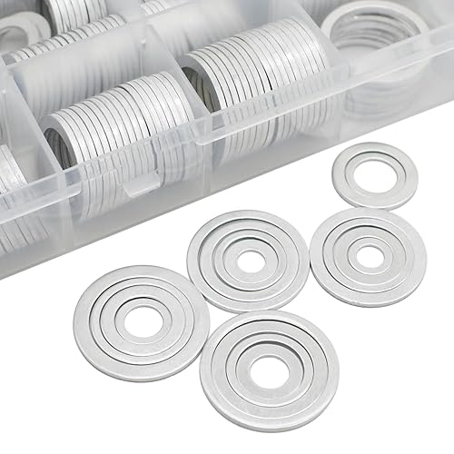 Miniatura 4 de SHRJ 540 piezas de arandelas de aplastamiento, tapones de drenaje de aceite, juntas de tapón de drenaje de aceite automotriz, kit surtido de