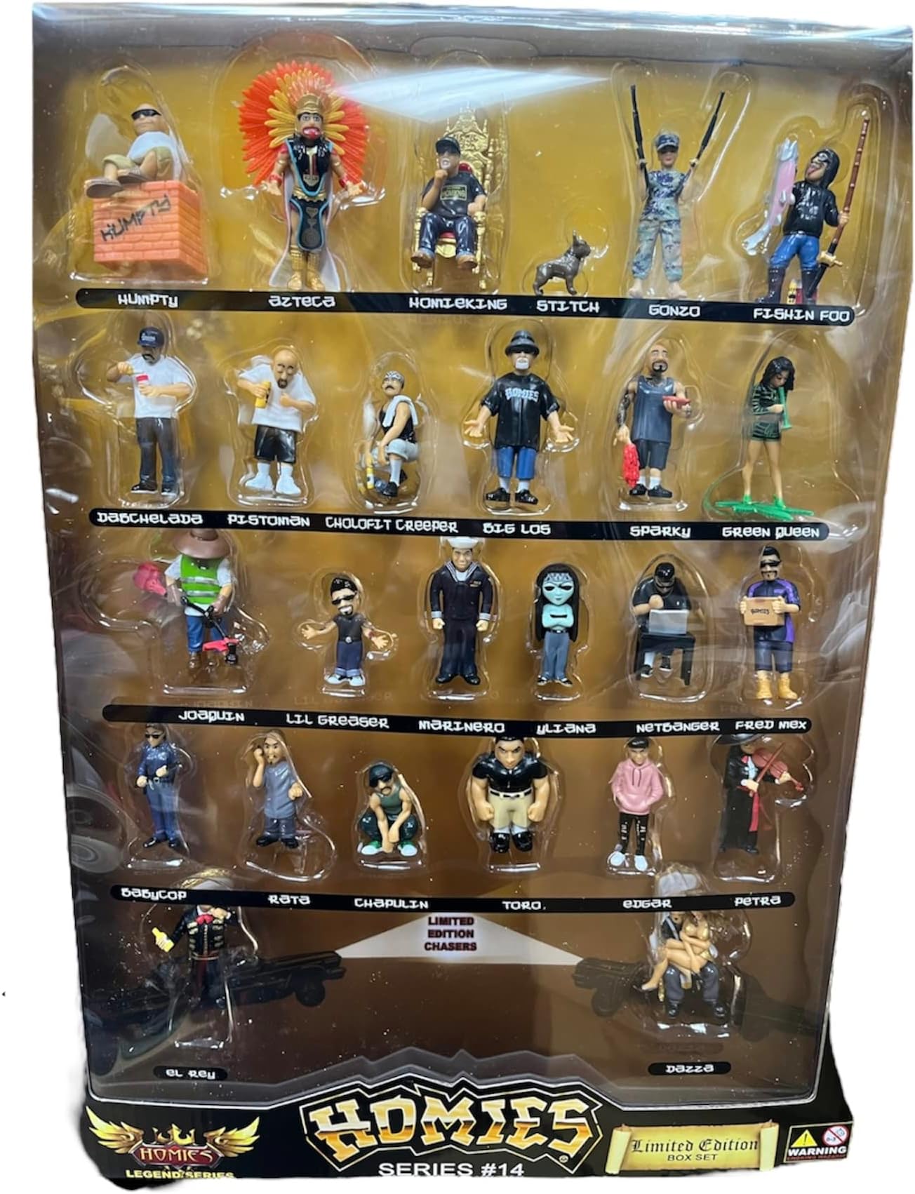 Homies Series #14 Limited Edition Complete Box Set W/ 2 Limited Edition Chasers