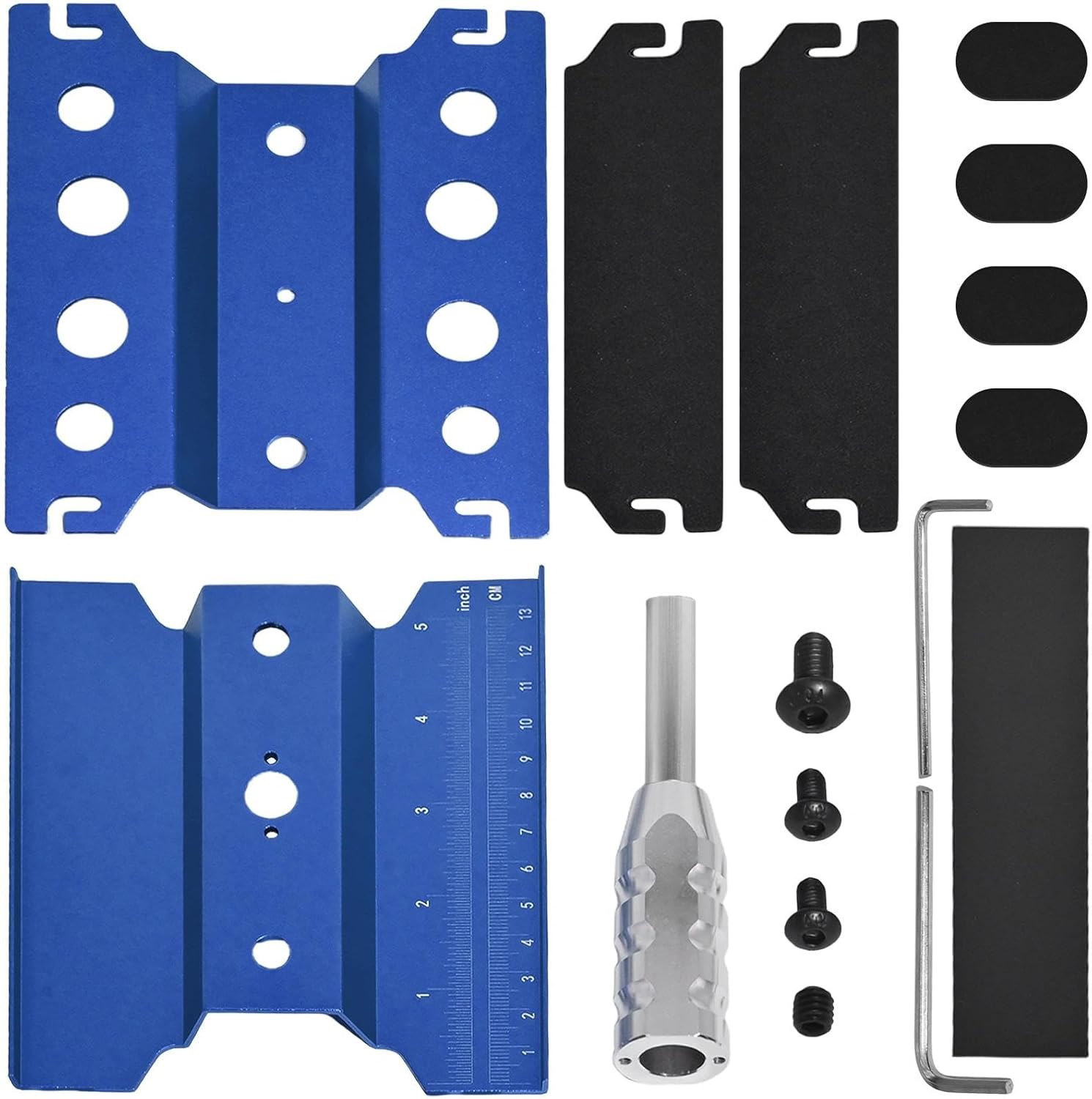 Rc Car Stand with Lit Lower Adjustable & 360'Rotatable, Rc Stand Repair Station with Shock Holder for TraxxasTRX4 Arrma Losi Axial Hsp Hbx Mix Wltoys, Wrenching On 1/8 1/10 1/12 1/14 Rc Rig Blue