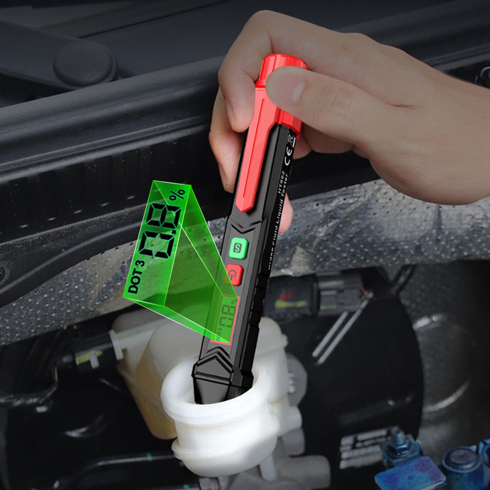 Tester del Liquido dei Freni, Strumento di Test Diagnostico DOT 3 DOT 4 DOT 5.1 Analizzatore di Umidità dell'Olio