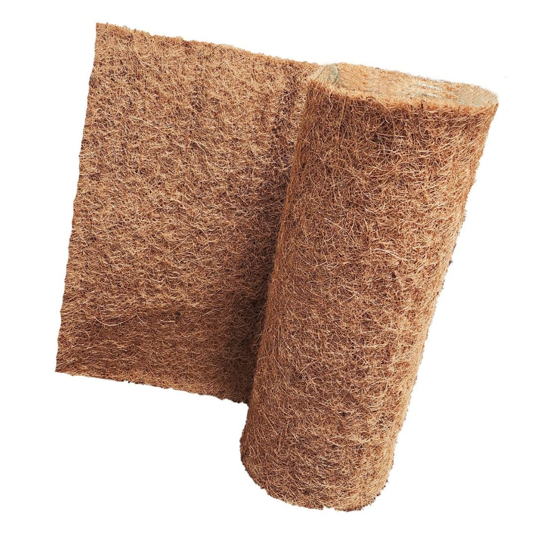 Natural Coconut Coir Liner Sheet, 40" x 40" inch, Planter Basket Liner, Garden Mat, Animal Pet Bedding Roll, Brown (Pack of 1)