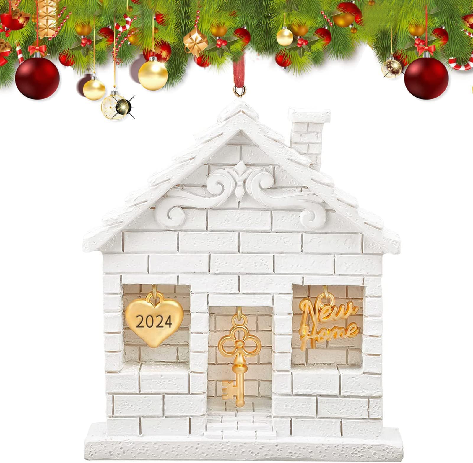 2024 Christmas Ornament for Home Decor - House Warming Presents for New Home Funny, Housewarming Gifts for New House, New Homeowner Gift Ideas