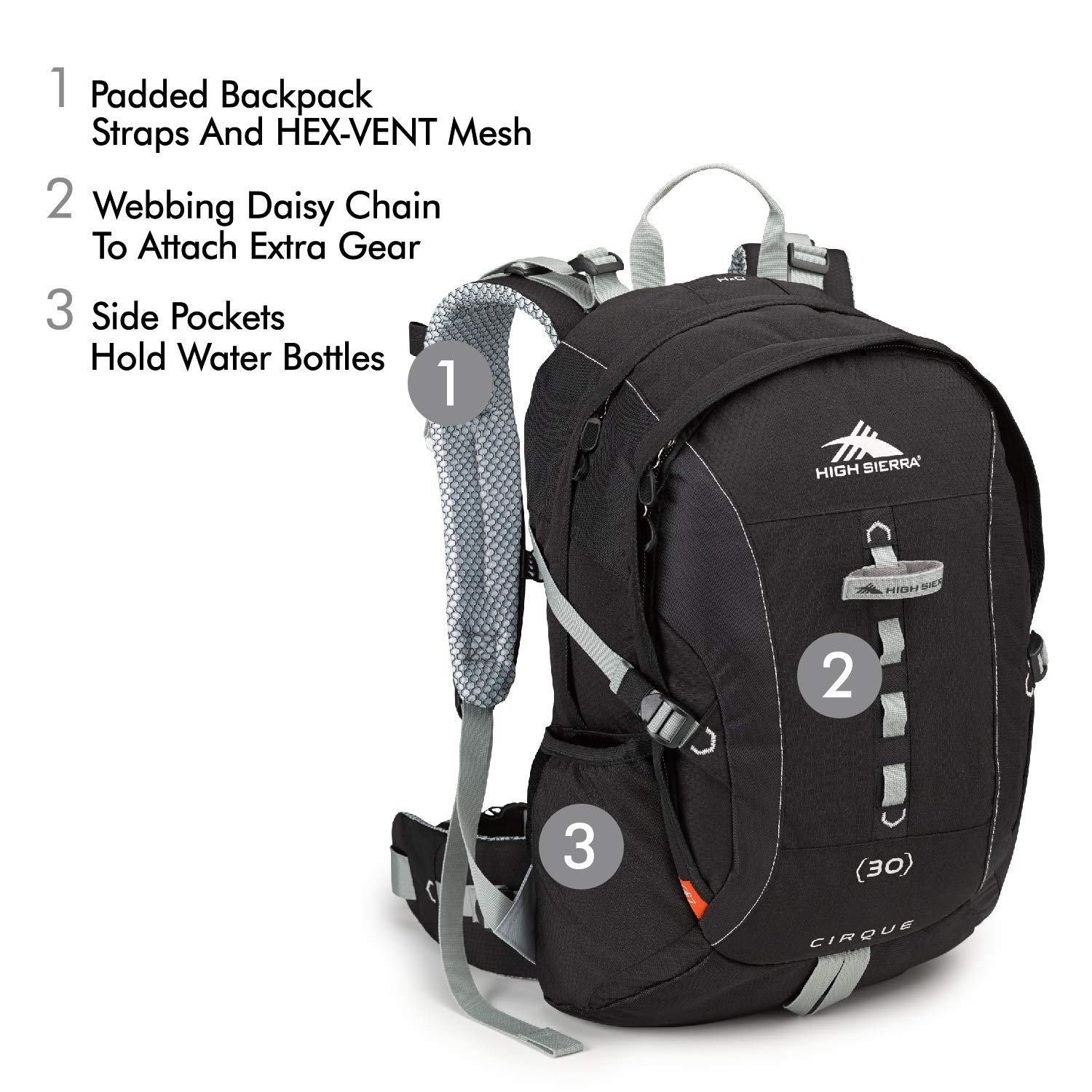 high sierra 30l backpack