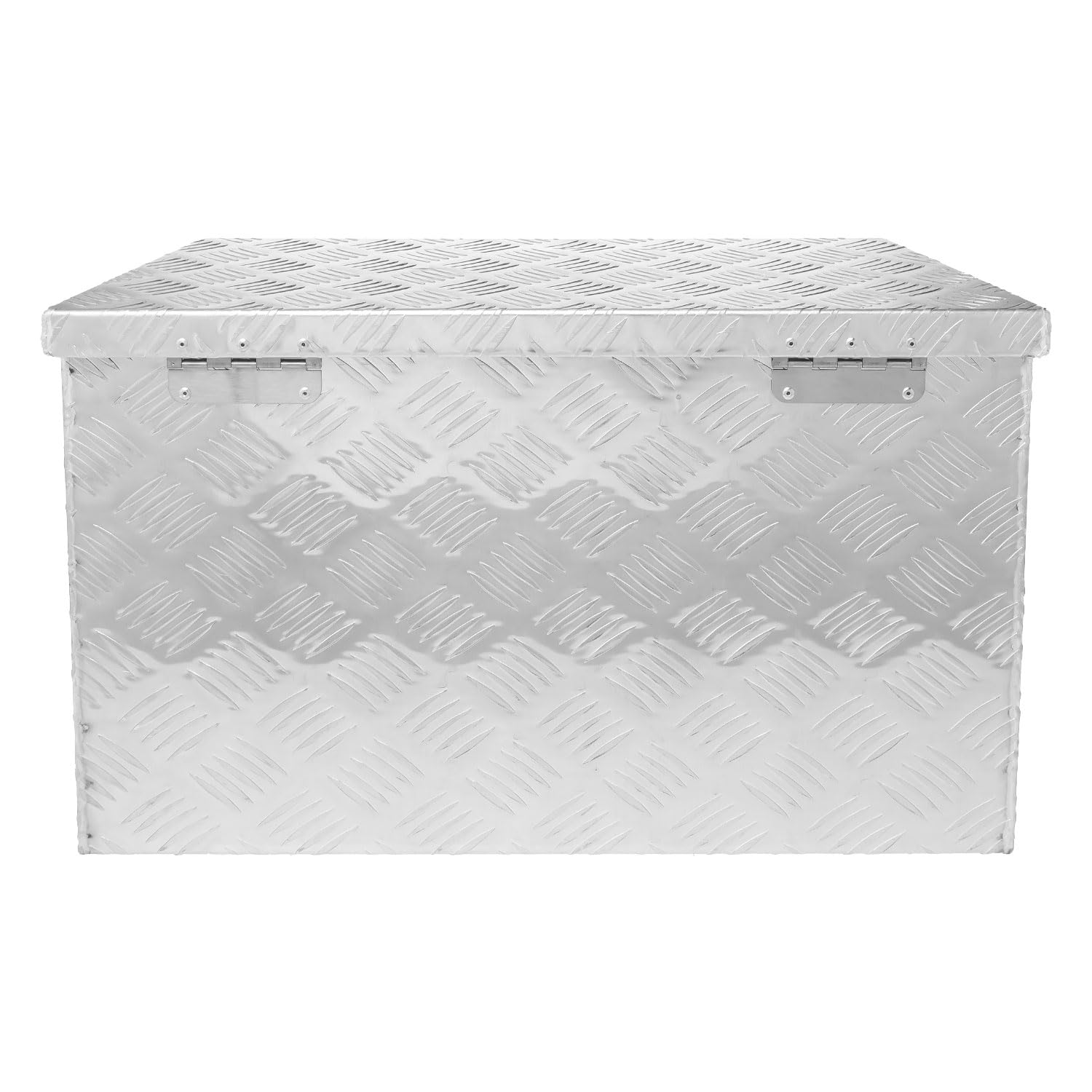 ALUBOX Riffelblech Deichselbox für PKW Anhänger - Anhängerbox 1,5 mm Aluminium 62/50 x 36 x 29 cm