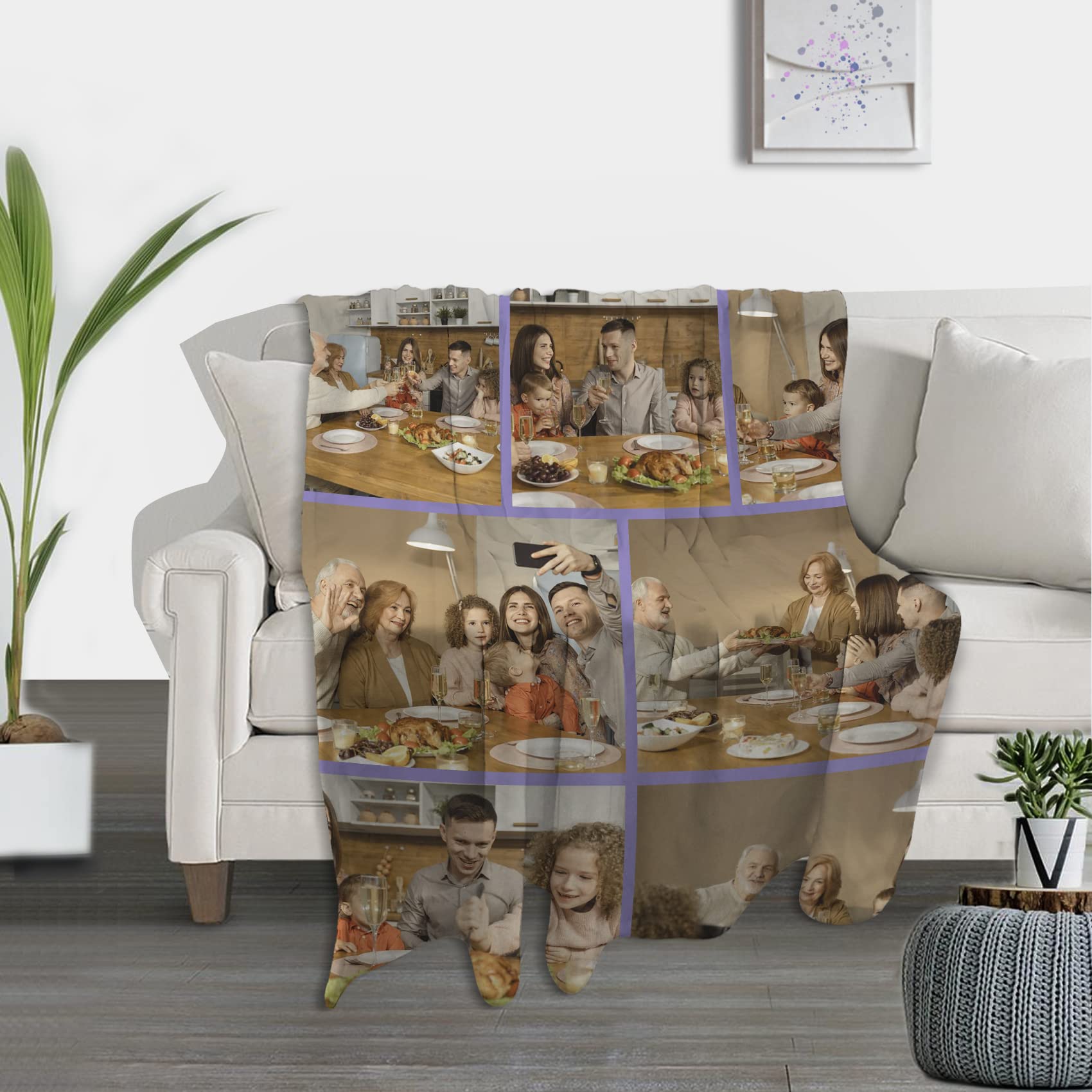 TICBIK Personalised Blanket,Personalised Photo Blanket for Adults,Custom Blanket,Photo Blanket,Customised Blanket - Image 5