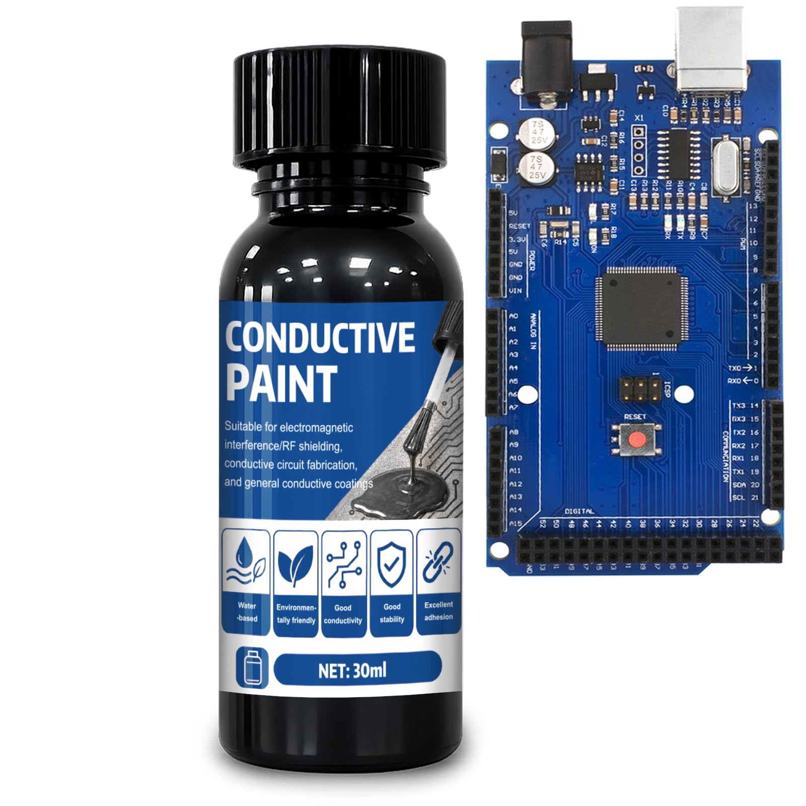 AllisWay Conductive Paint, High Conductivity Conductive Paint Paste, 30g