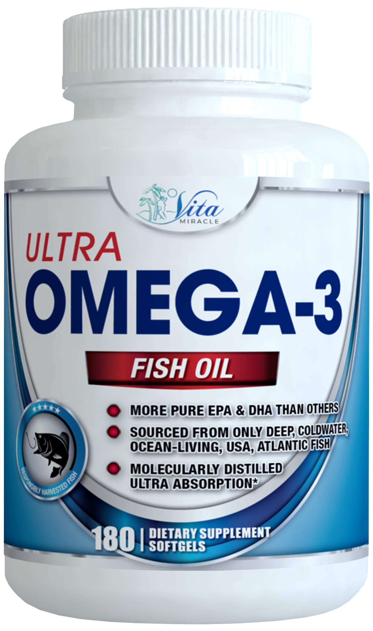Omega 3 Fish Oil Burpless - 3000mg Ultra Strength EPA and DHA Capsules  Joint Support Supplement Fatty Acids Best Fish Oils 180 Count Pills :  Amazon.com.au: Health, Household \u0026 Personal Care