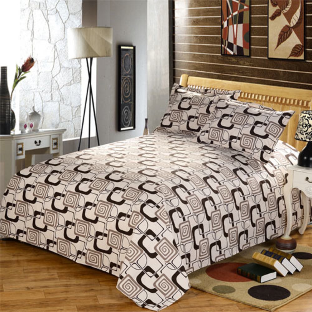 Feuilles de coton pour grand lit F 270x230cm anti-glissement matelassé