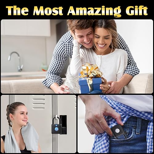Miniatura 7 de Pothunder Candado de huellas dactilares, candado inteligente, cerradura de casillero, cerradura de combinación, bloqueo de huellas dactilares con
