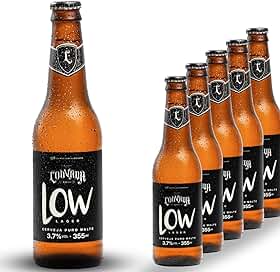 Cerveja Low Lager Puro Malte Louvada 355ml - 06unidades Sem Glúten