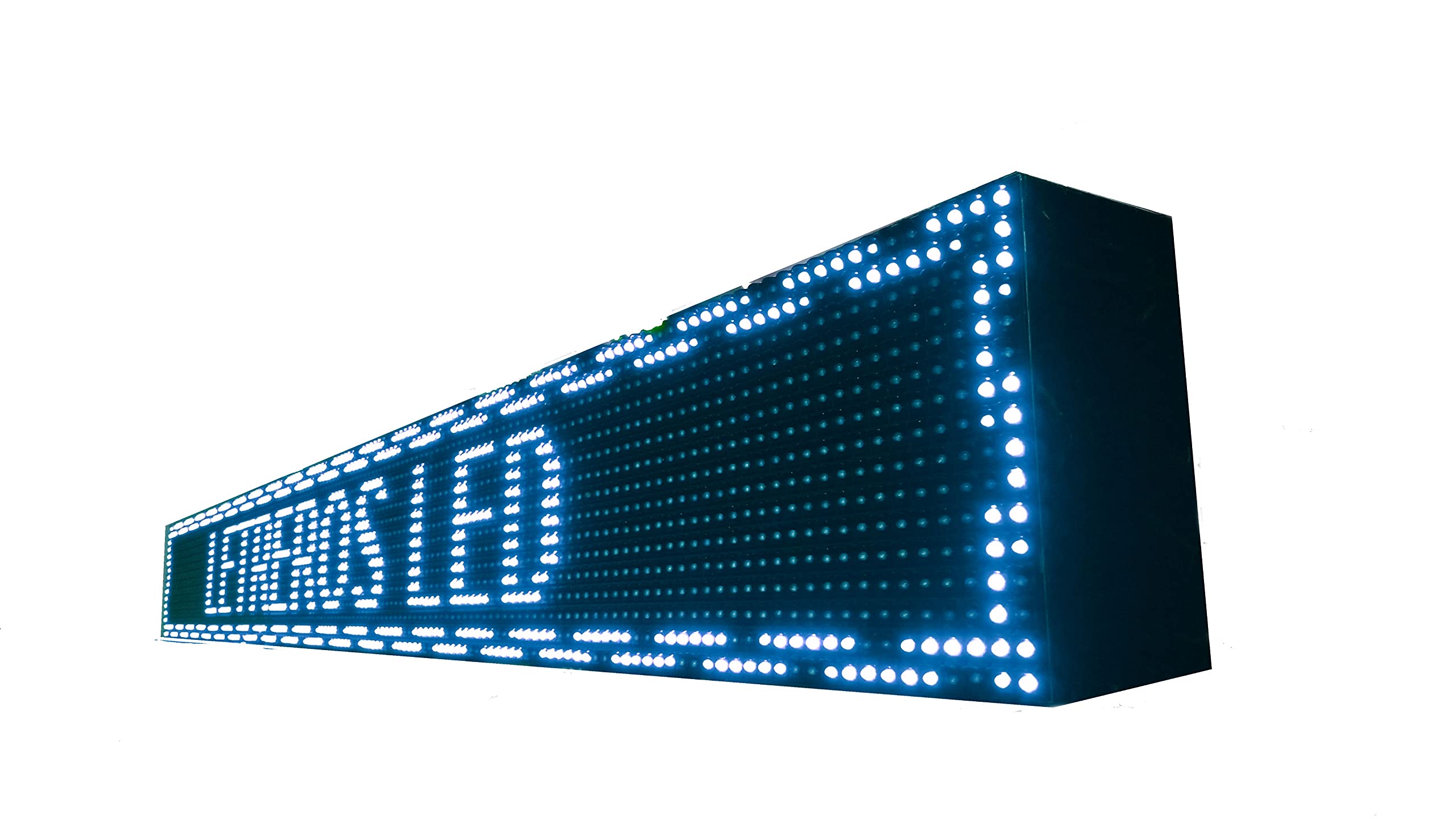 Letrero electronico LED programable para exterior - Pantalla publicitaria LED - Display programable 160 * 16 cm Blanco