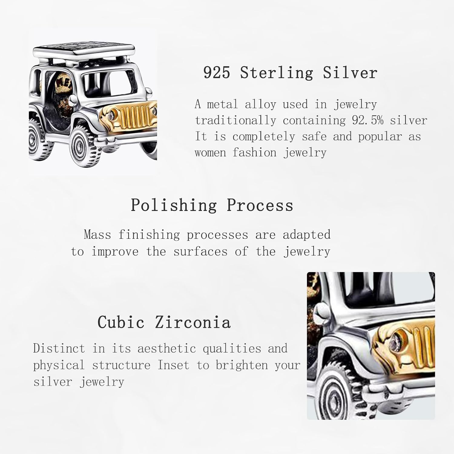 Charms Beads 925 Sterling Silver Gold Leaf Travel Friend Love Family Dangle Pendant with 5A Cubic fits for Charms Bracelets for Woman Valentine's Day Mother's Day Christmas Birthday Gift - Image 4