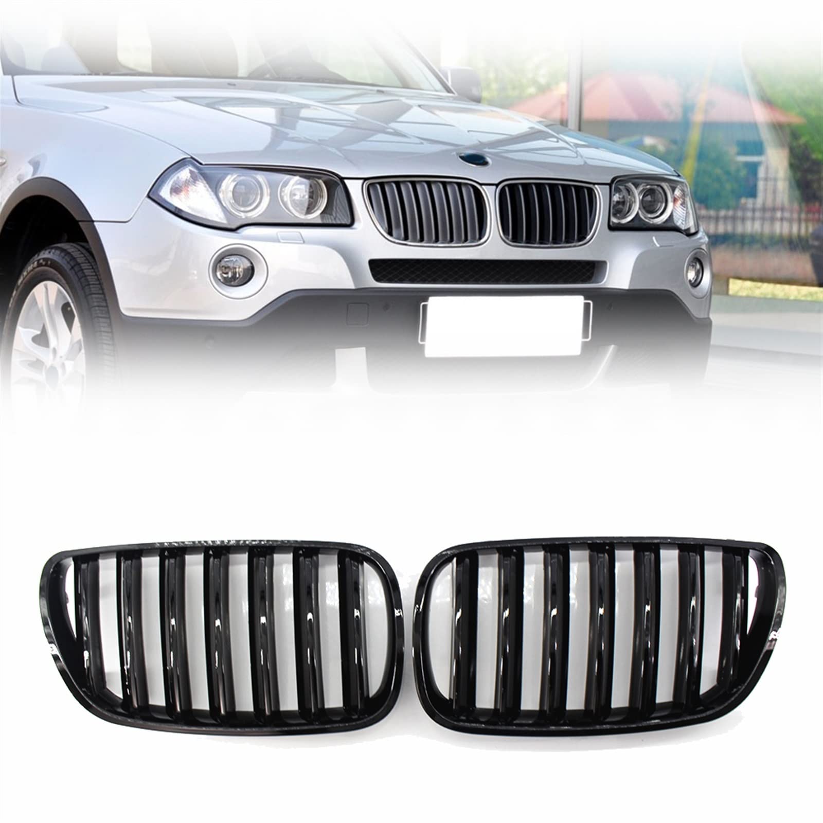 Calandre avant pour BMW X3 E83 plastique terni solution