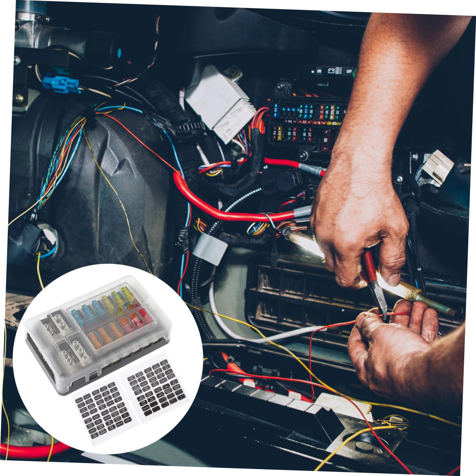 32v Car Fuse Block Holder Fach Sicherungsbox Für Auto Und Yacht Robuste Sicherungshalterung Für Fahrzeugstromkreise