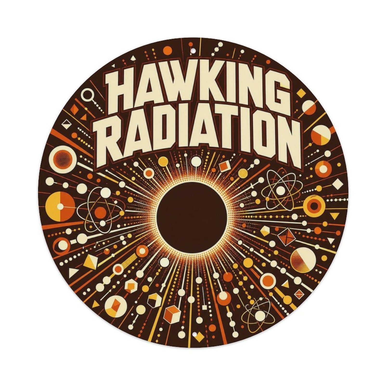 Cosmic Physics Celestial Relativity Radiation Ring Metal Tin Sign