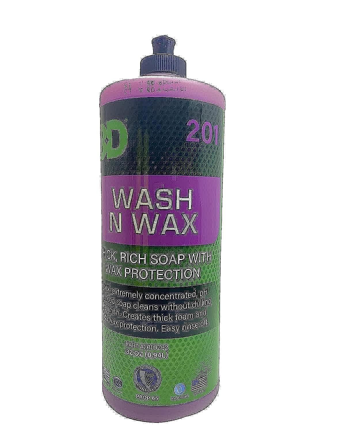 3D Car Wash N Wax Soap (32oz)
