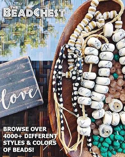 Miniatura 5 de TheBeadChest cuentas de madera redondas naturales de 0.315pulgadas, cuentas de madera sueltas espaciadoras para fabricar joyas, 4 tamaños (0.315,