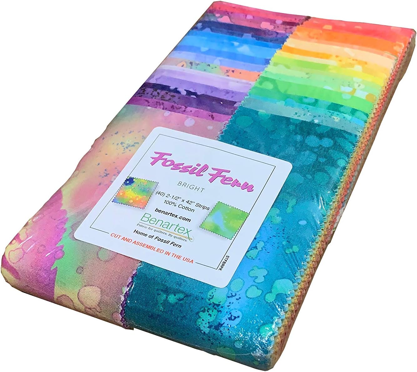 BenartexFossil Fern Fossil Fern Brights Strip-pies Jelly Roll