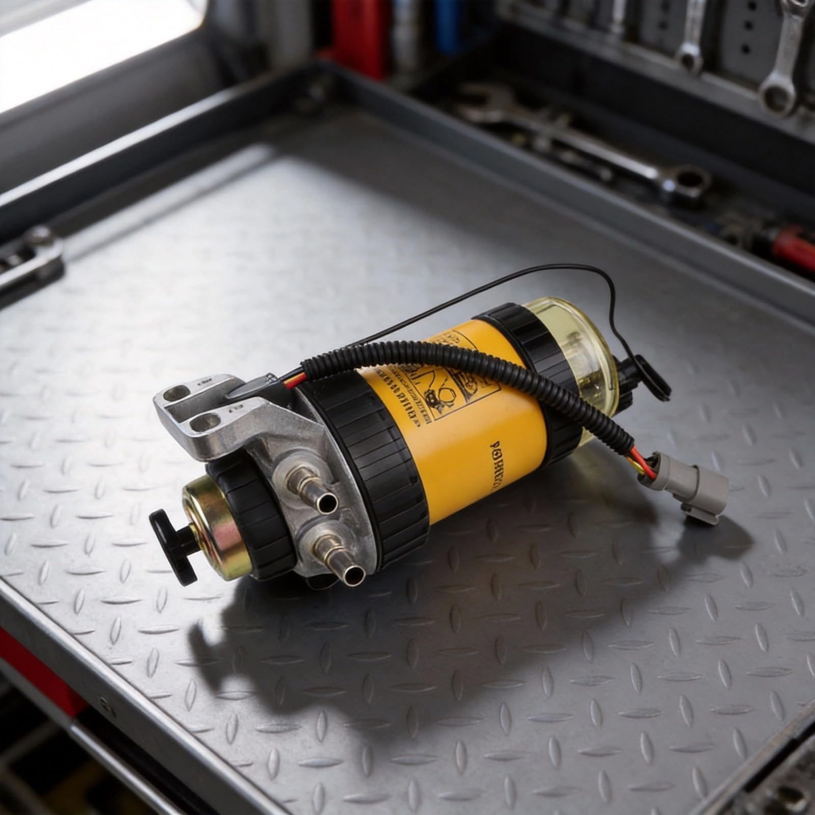Diesel Kraftstofffilter 30MIC für JCB 4CX mit Sensor Diesel Kraftstofffilter