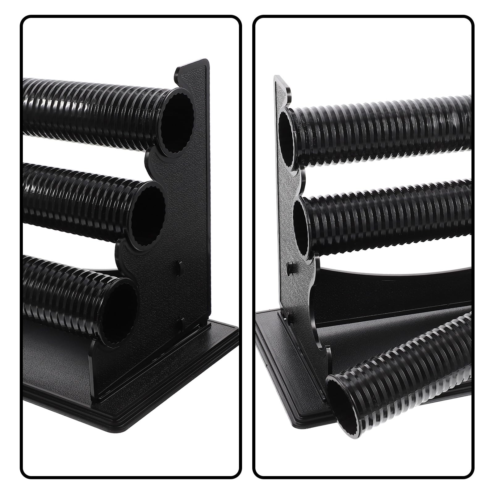 Alipis Estante para Pulseras de 3 Capas en Pvc Negro, Expositor de Joyas y Organizador de Relojes para Baño o Tienda, Desmontable y Multifuncional