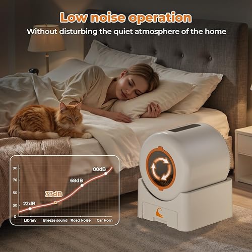 Miniatura 5 de Caja de arena autolimpiante, caja de arena automática de gran capacidad, robot inteligente para múltiples gatos, vacío automático con control de