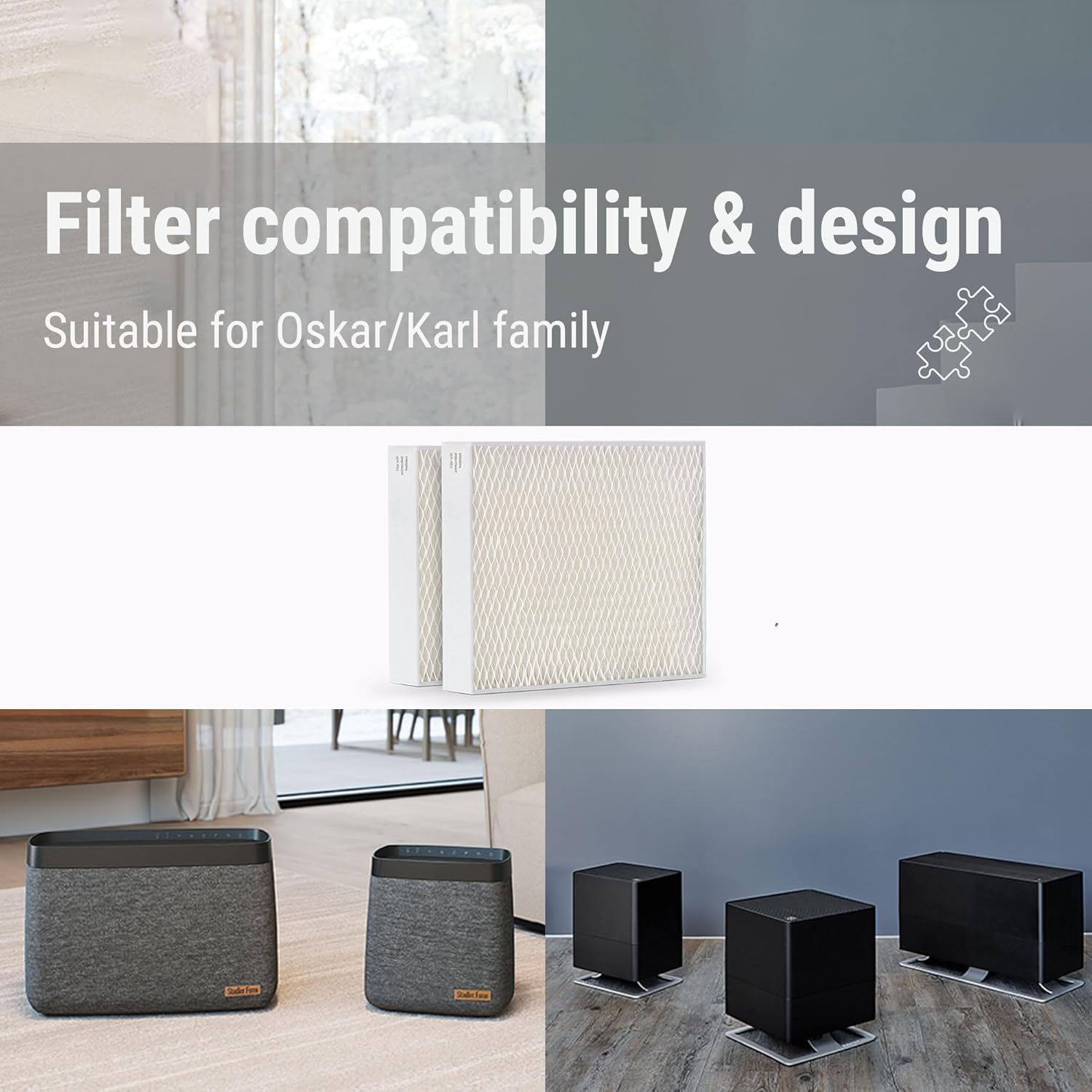 Stadler Form humidifier Wicks, efficient and hygienic,Suitable for the Oskar and Karl Families, Set of 2 (Pack of 2)