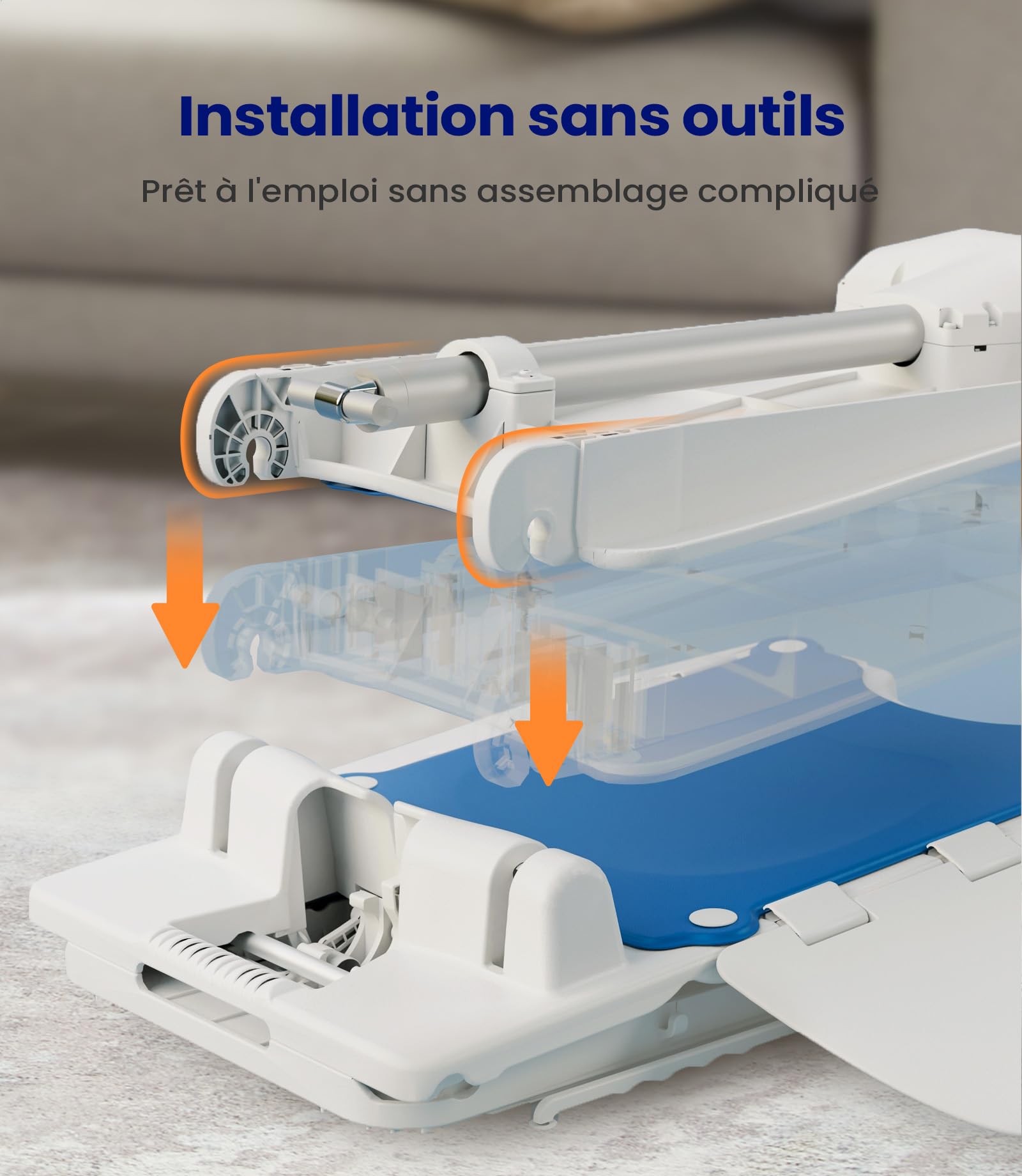 VOCIC Sièges à Levage assisté – Fauteuil élévateur électrique Multifonction, réglable en Hauteur jusqu'à 48 cm, Aide au relevage du Sol pour Personnes âgées, Charge maximale 136 kg