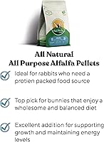 Vista 3 de Rabbit Hole Hay - Pellets de alfalfa totalmente naturales para mascotas pequeñas - Caja de 20 libras - Mezcla premium