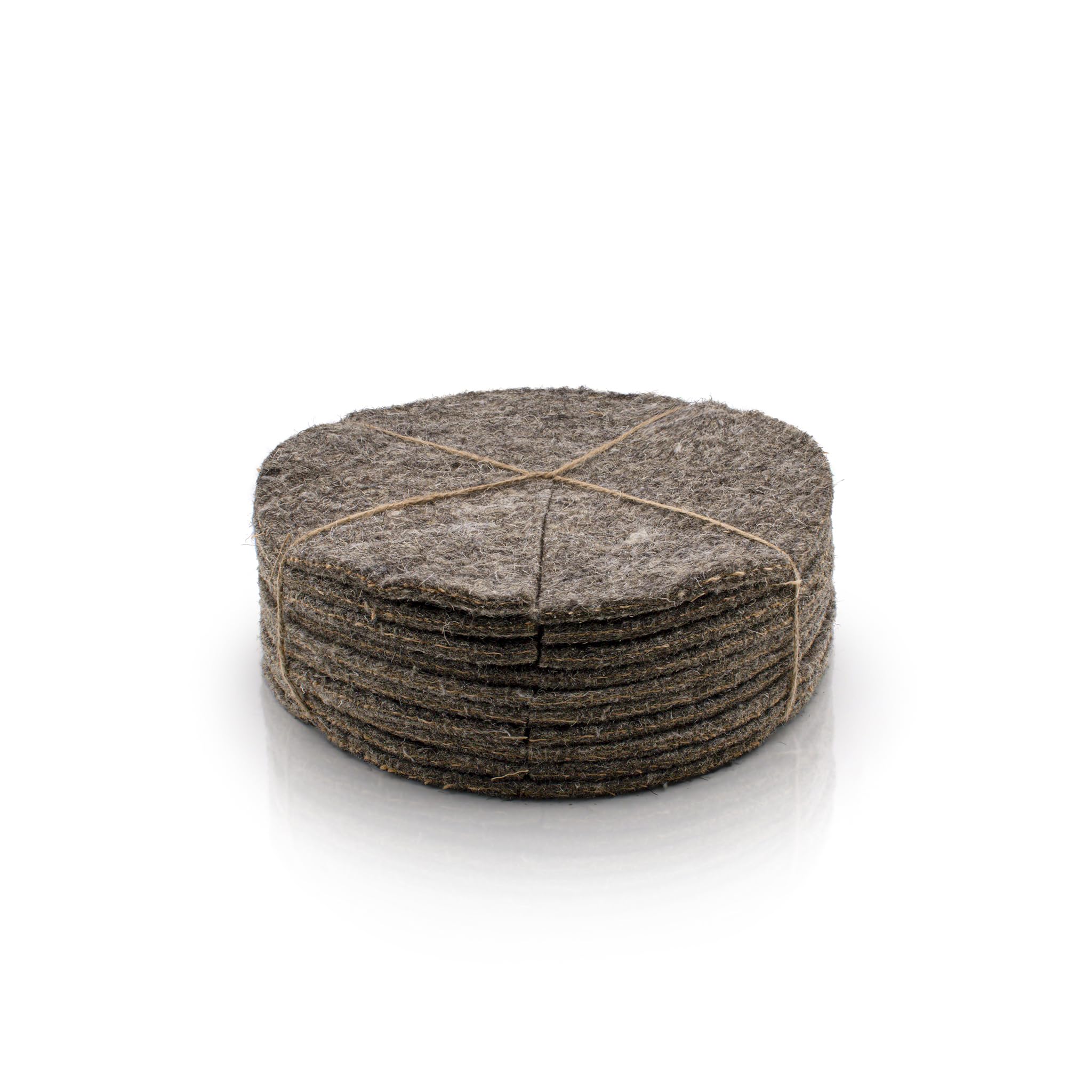 30cm Wool Mulch Mats, Pack of 10, Tree & Plant Weed Control Ground Cover