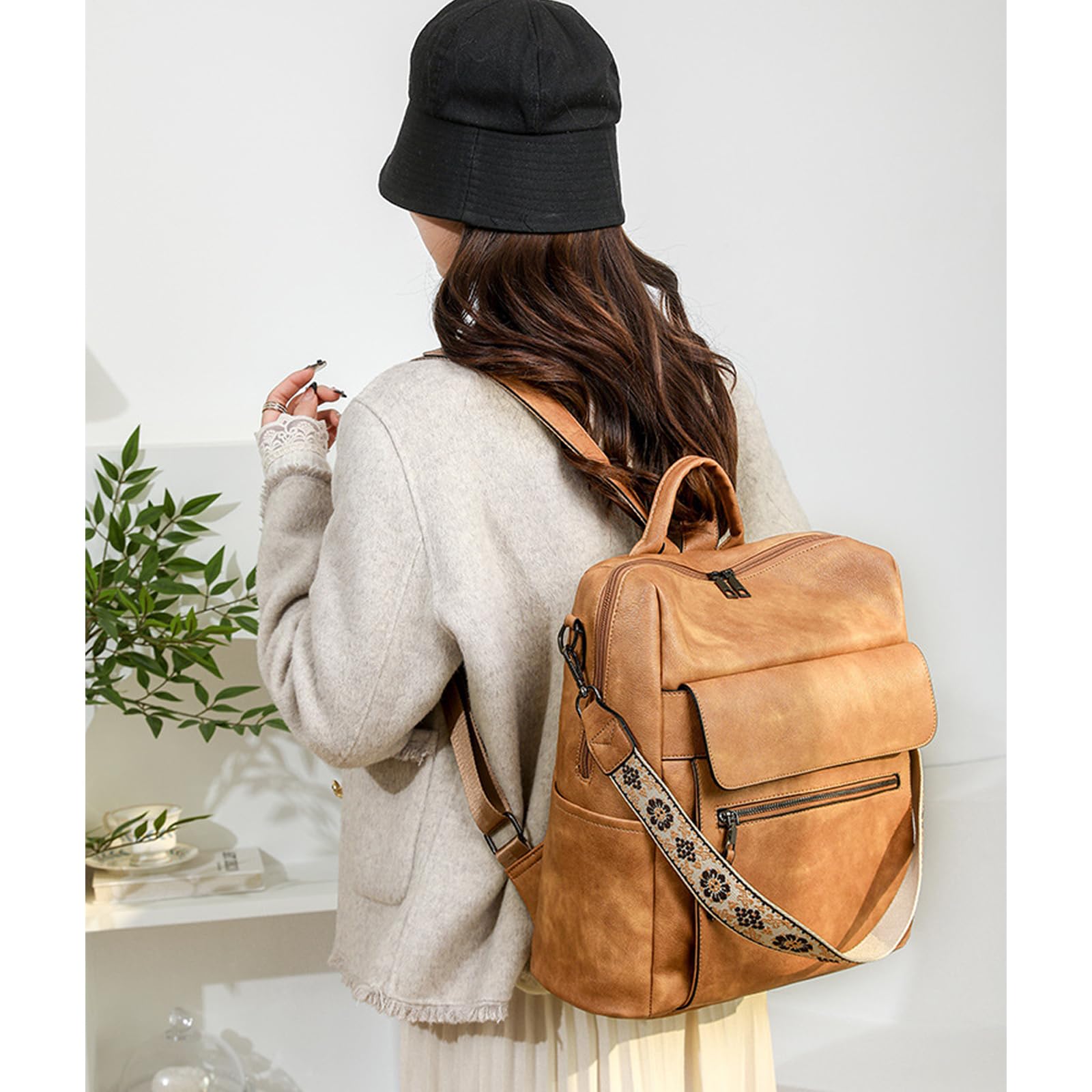 Mochilas Monedero Mujer, Impermeables Antirrobos Mochilas De, Mochila De Viaje Convertible Monedero Bolso De Hombro Bolso Diseño Convertible