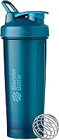 Vista 28 de BlenderBottle Classic V2 - Botella mezcladora perfecta para batidos de proteínas y preentrenamiento, 4 onzas, color marrón completo