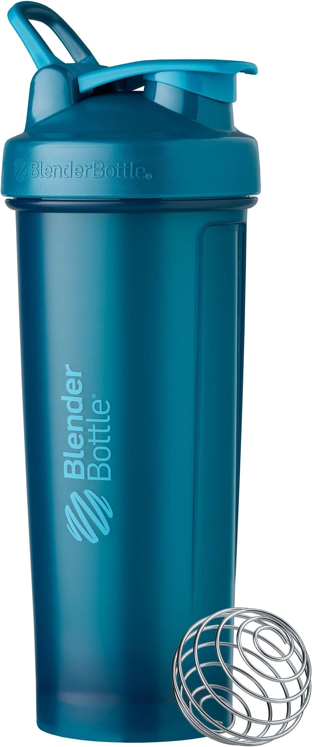 Blender Bottle Classic V2 Shaker Perfect for Protein Shakes and Pre Workout, 32-Ounce, Ocean Blue