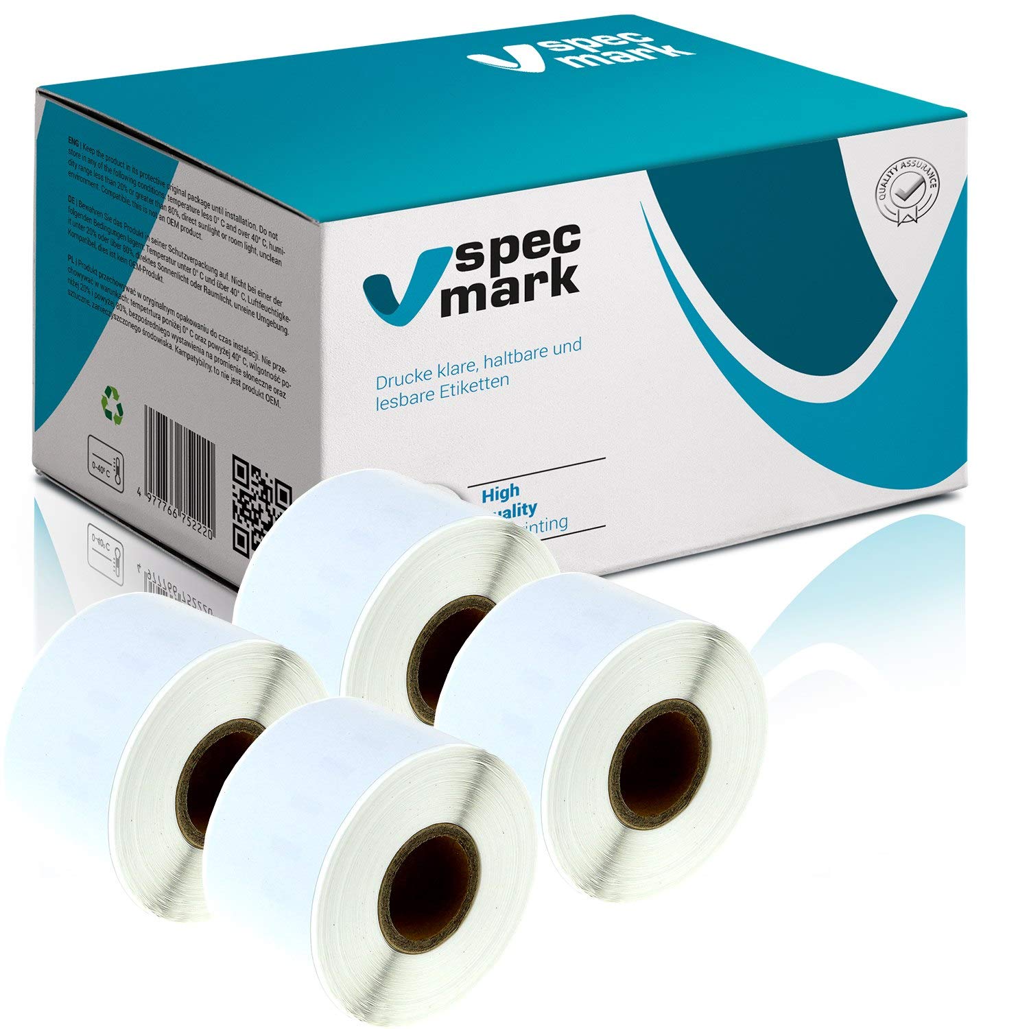 specmark Etiketten kompatibel mit DYMO 99018 38mm x 190mm S0722470 110 Stück - Bild 31 von 40
