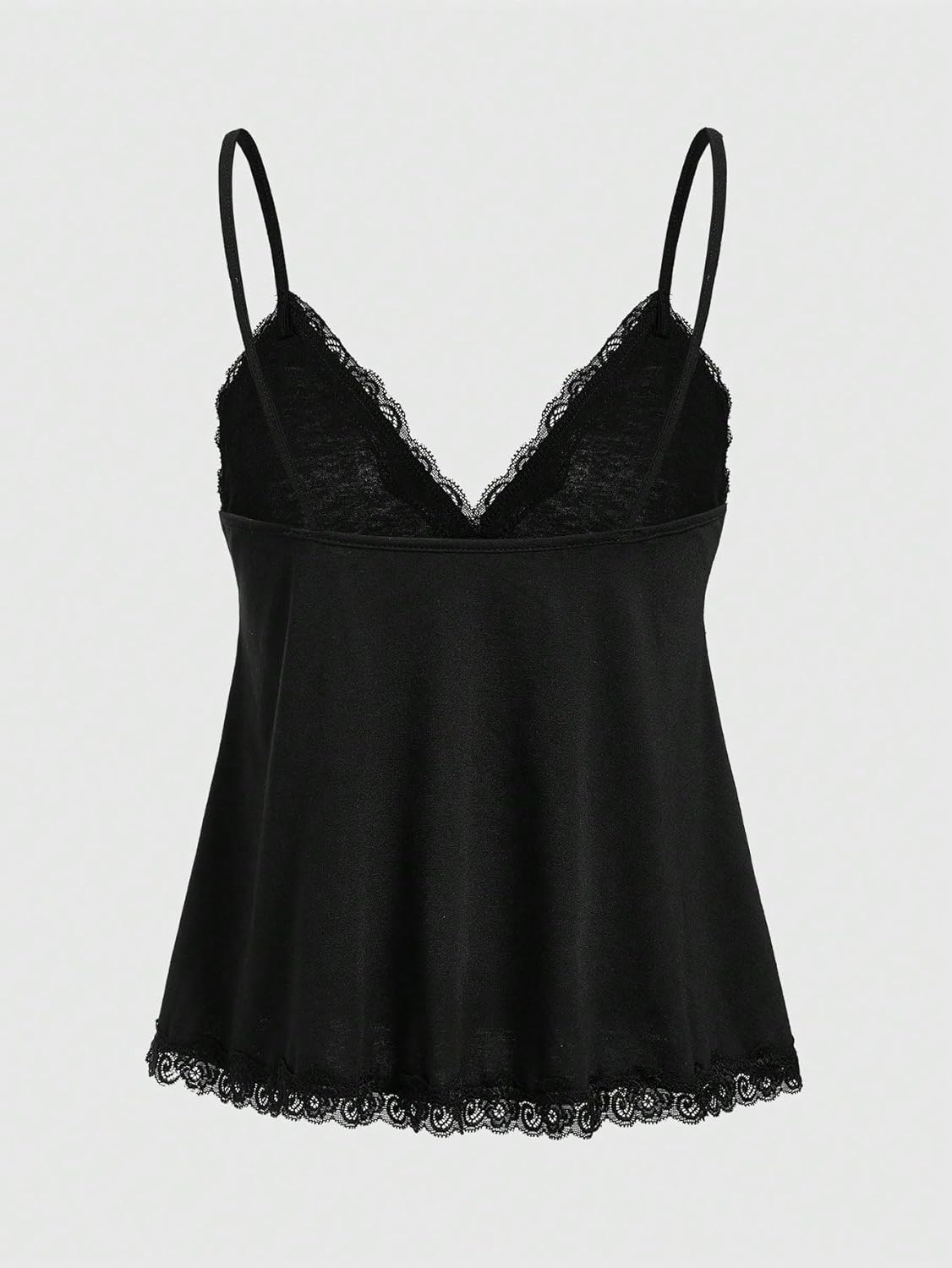 SHENHE Women's Lace Tank Top Babydoll V Neck Sleeveless Flowy Lace Cami Sexy Peplum Tops - Image 4