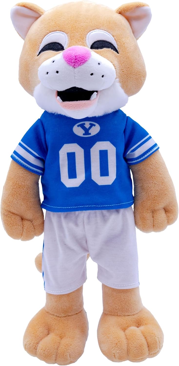 Plushible 14" Brigham Young University Cosmo Mascot Plush Figure Toy - College Football Plush Doll, Soft Stuffed Toy for Kids & Adults, Surface Washable Ragdoll, Ideal for Toddlers & All Ages