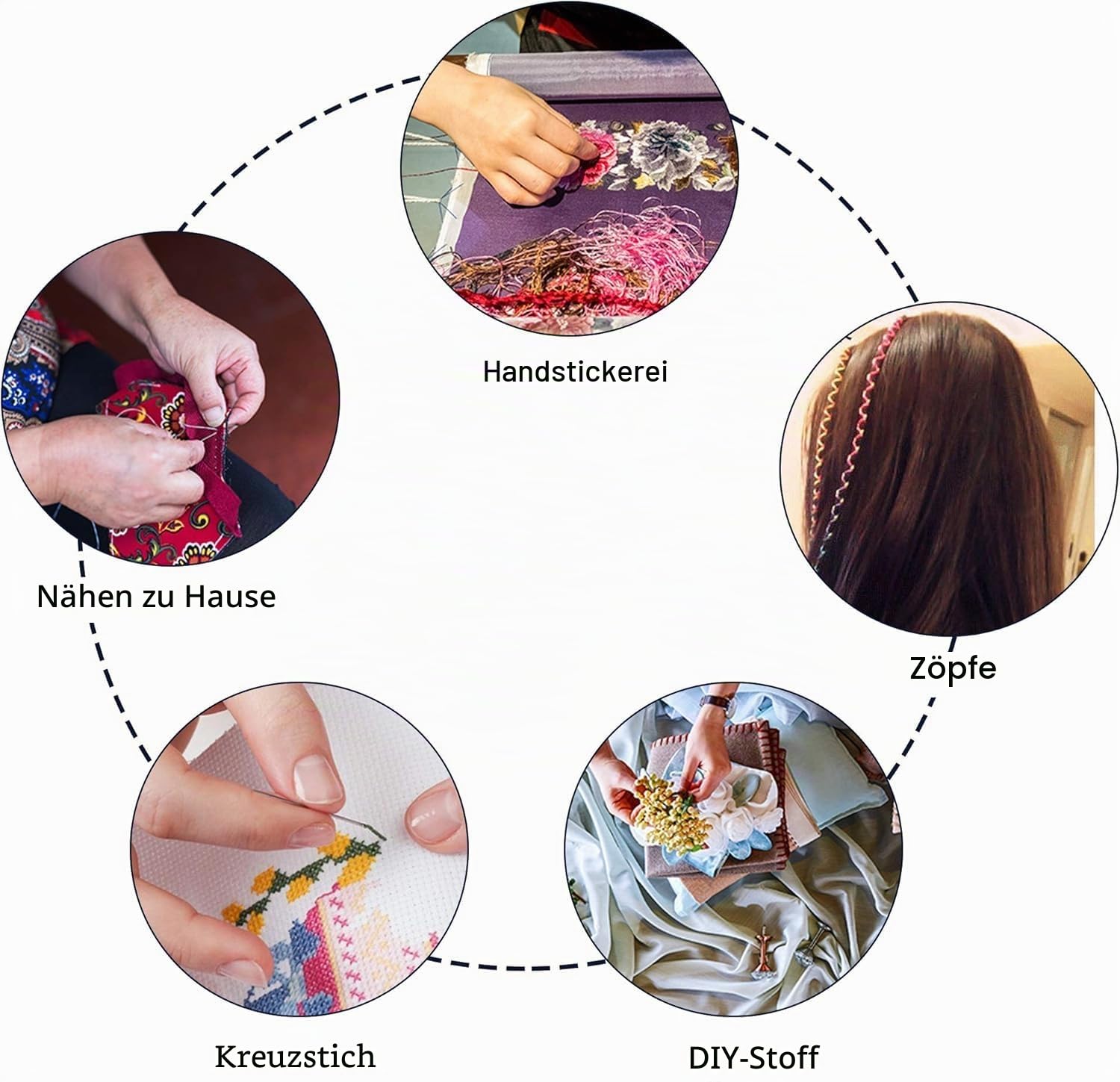 Stickgarn aus Baumwolle, Embroidery Floss in Regenbogenfarben Perfekt für Freundschaftsbänder, Kreuzstich, Stickerei, Freundschaftsbänder, Basteln (150 Farben)