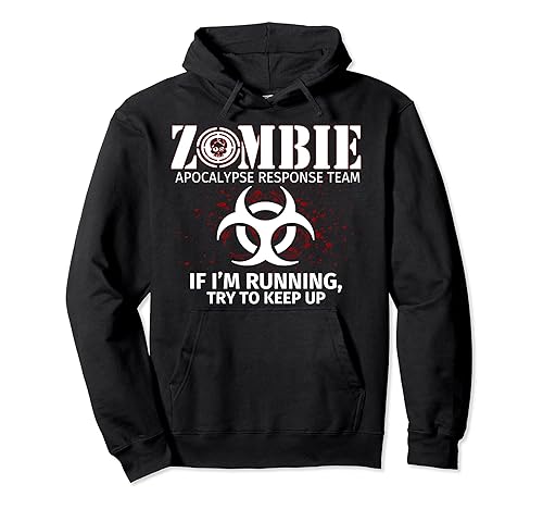 Zombie Apocalypse Response Team Halloween Horror Pullover Hoodie