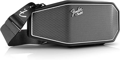 Fender x Teufel ROCKSTER CROSS Altavoz Bluetooth Inalámbrico Portátil – Resistente, Impermeable, 16 Horas de Batería, Potente Sonido Estéreo,