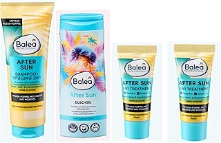 Professional After Sun Pflege-Set, Shampoo + Spülung 250ml 2in1, 300 ml Duschgel, 2x 20 ml 2in1 Treatment mit Keratin und Monoöl