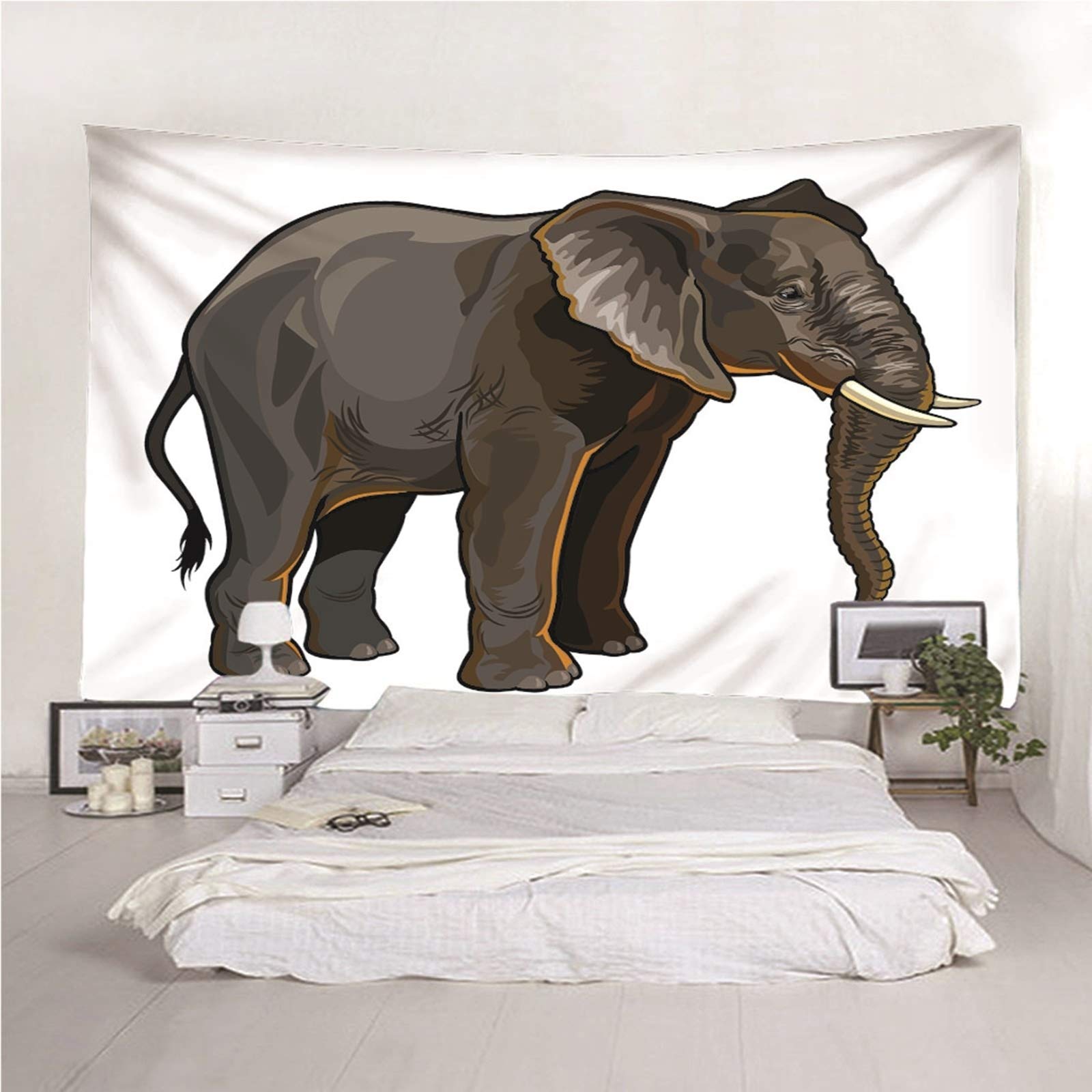 Aeici Tapices Pared, Pared Decorativas Elefante Tapices De Pared Wall Hanging, Bedsheet(260X240Cm)